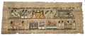 Kosmologie und Bestattungsriten – Authentisches ägyptisches Papyrus-Gemälde