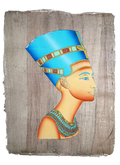 Die Herrscher Ägyptens: Triptychon II – Authentisches ägyptisches Papyrus-Gemälde